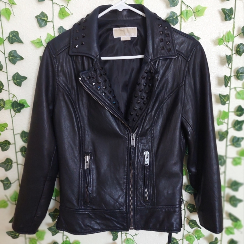 🔥Michael Khors Genuine Leather Jacket